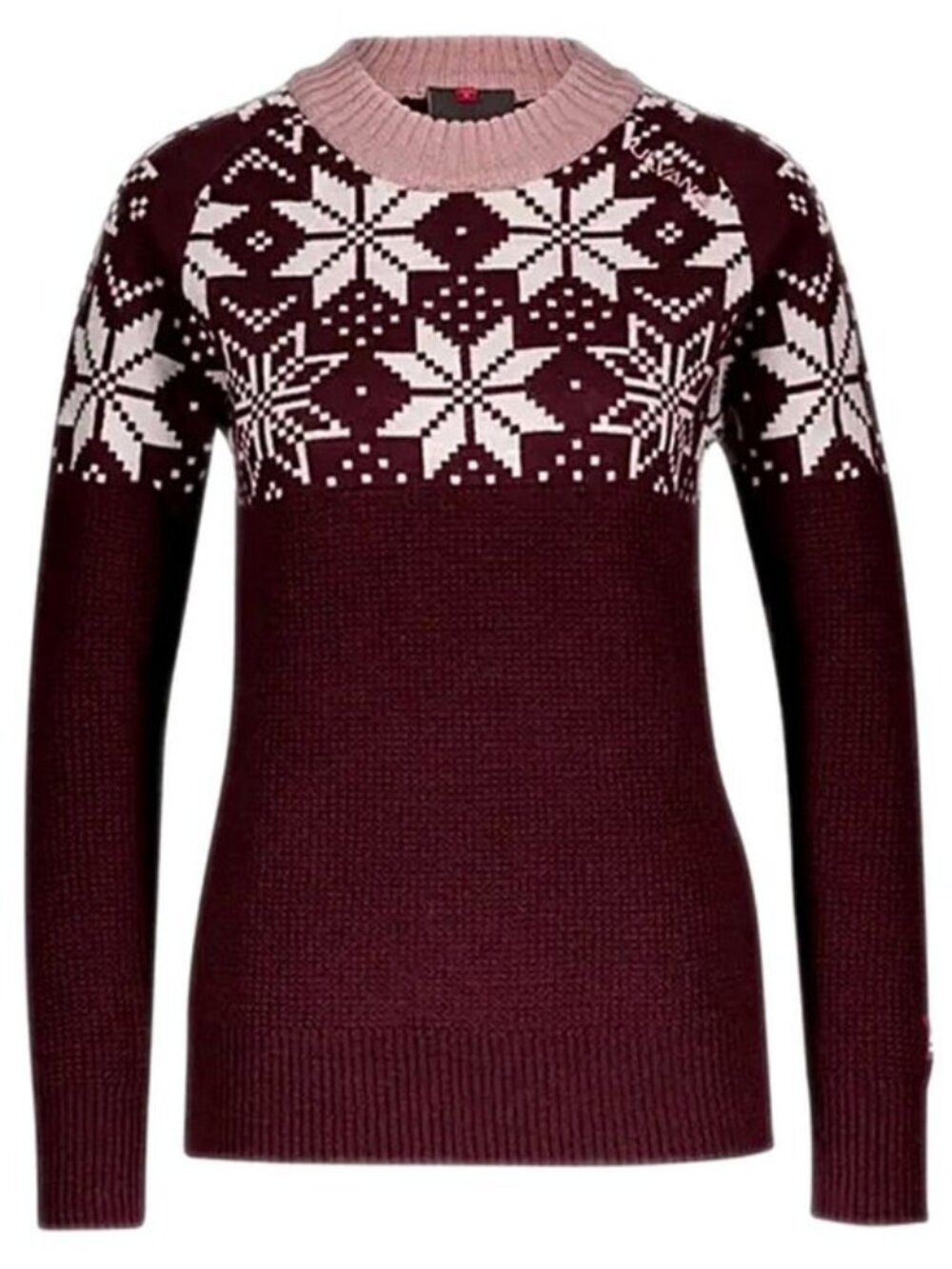 Ulvang Norway Sweater Wool Rav Kiby Roundneck Crew Neck Nordic Burgundy Size XS